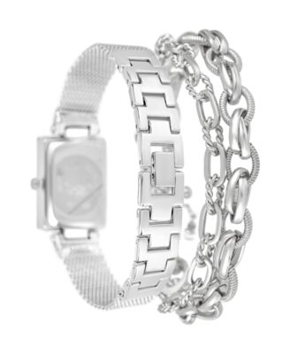 Women's Silver Tone Metal Alloy Analog Watch, 23mm