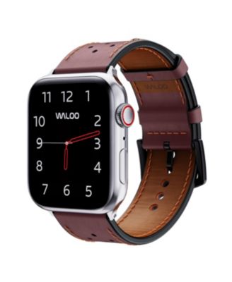 Waloo Breathable Leather Band For Apple Watch - Brown 25$