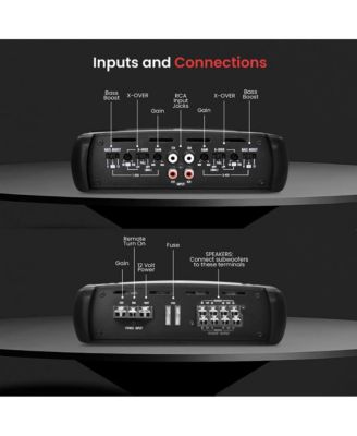4 Channel 2000W Max Bridgeable Mosfet Amplifier, Invincible Series