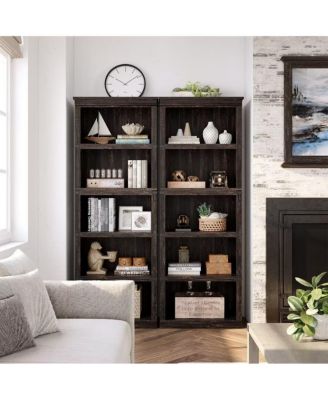 Farmhouse Book Shelf with Storage
