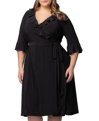 Plus Size Barcelona Midi Wrap Dress