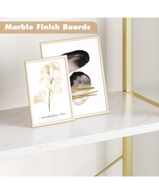 Bookshelf Tall Bookcase Arched Standing Bookshelves