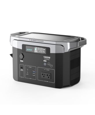 Solar Generator, 1800W Power Station, Portable Solar Generator for Off-Grid Living