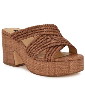 注目★【NINE WEST】Bemay プラット フォーム サンダル Bemay Platform Slide Sandals – Nine West