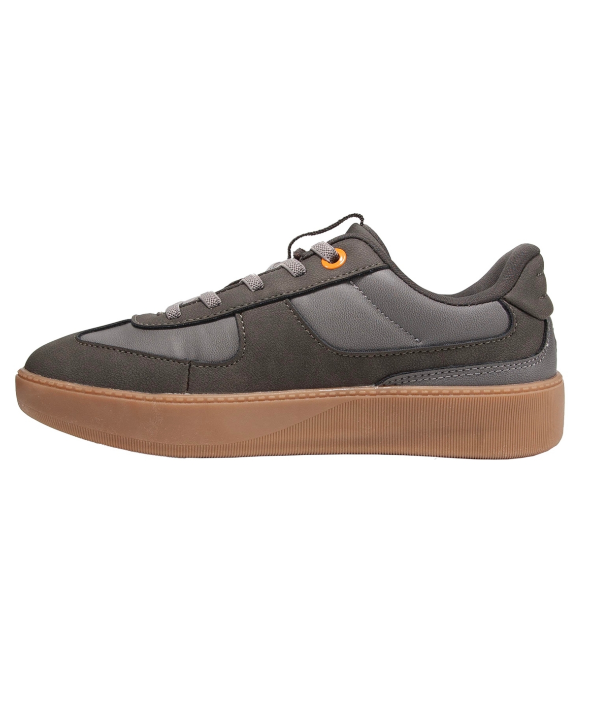 Deer Stags Little Boys Energy Junior Bungee Lace Fashion Sneaker In Dark Gray,gum
