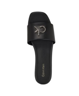 Women's Yancie Logo Flat Slide Sandals
