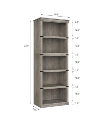 Farmhouse Book Shelf with Storage