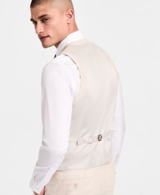 Men's Slim-Fit Linen Suit Vest, Exclusively at Macy's