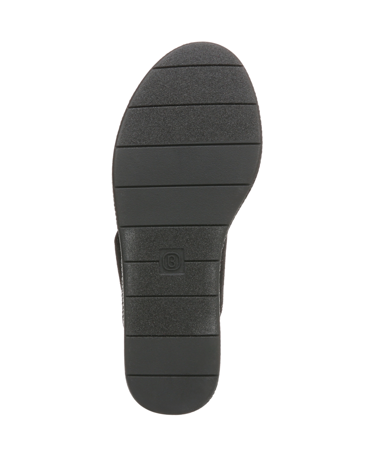 Bzees Women's Bloom Washable Thong Slip On Wedge Sandals In Black Stretch Linen Fabric