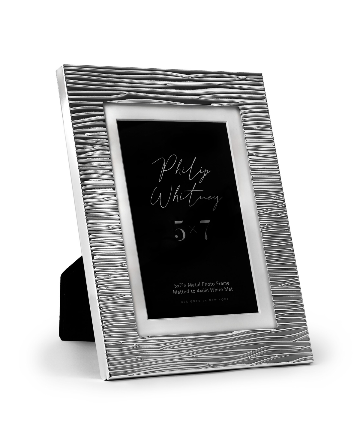 Philip Whitney Julie Metal Picture Frame, 5" X 7" In Silver