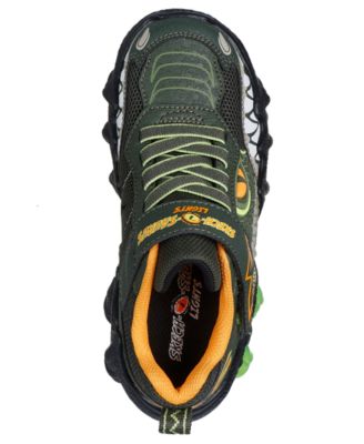 Little Kids' Skech-O-Saurus - Light 2.0 Light-Up Fastening Strap Casual Sneakers from Finish Line