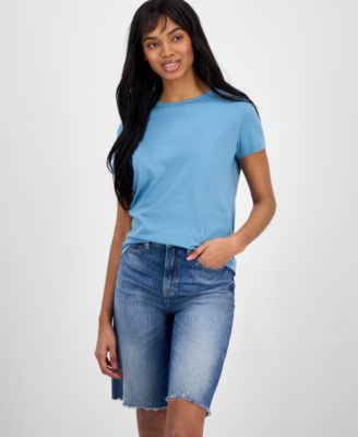 BOSS Orange - Women's Cotton Crewneck Short-Sleeve Tee