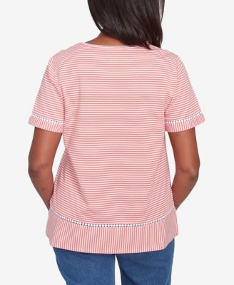 Women's Classic Daisy Knit Striped Top