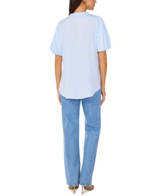 ヴィンスカムート Vince Camuto V-Neck Bloosan Sleeve Blouse レディース シャツ トップス Elegant P Vince Camuto V Neck 3/4 Sleeve Blouse | Dillard's