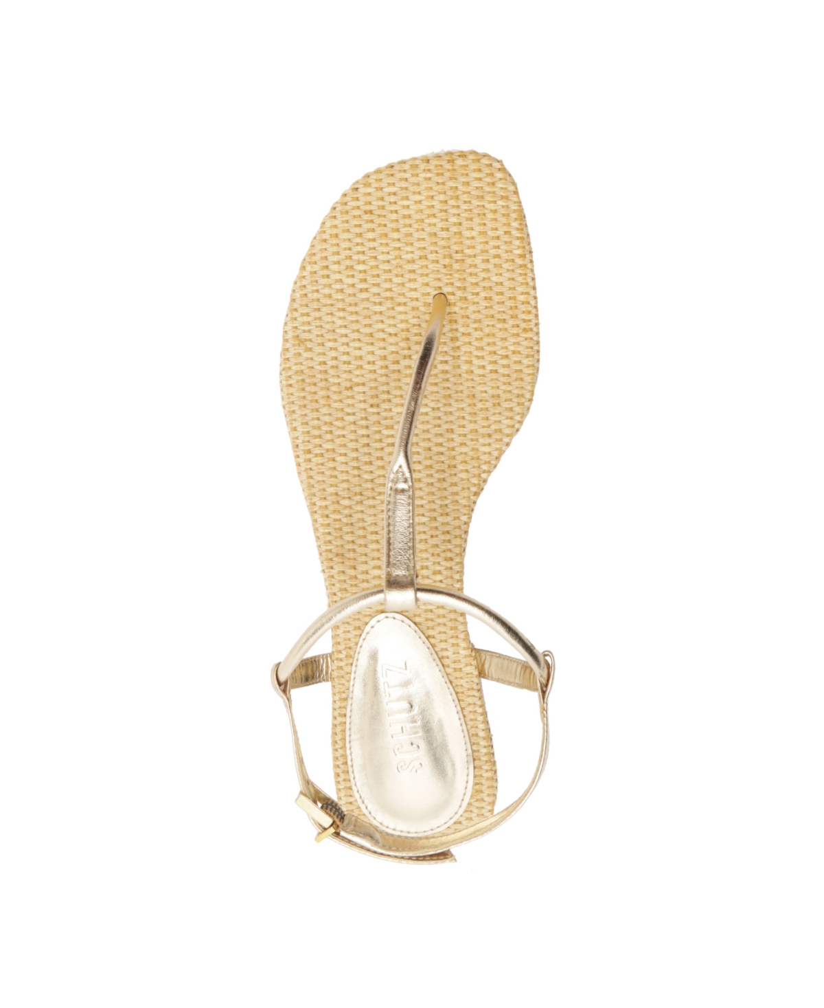 SCHUTZ WOMEN'S ELSHA ROUND TOE FLAT SANDALS