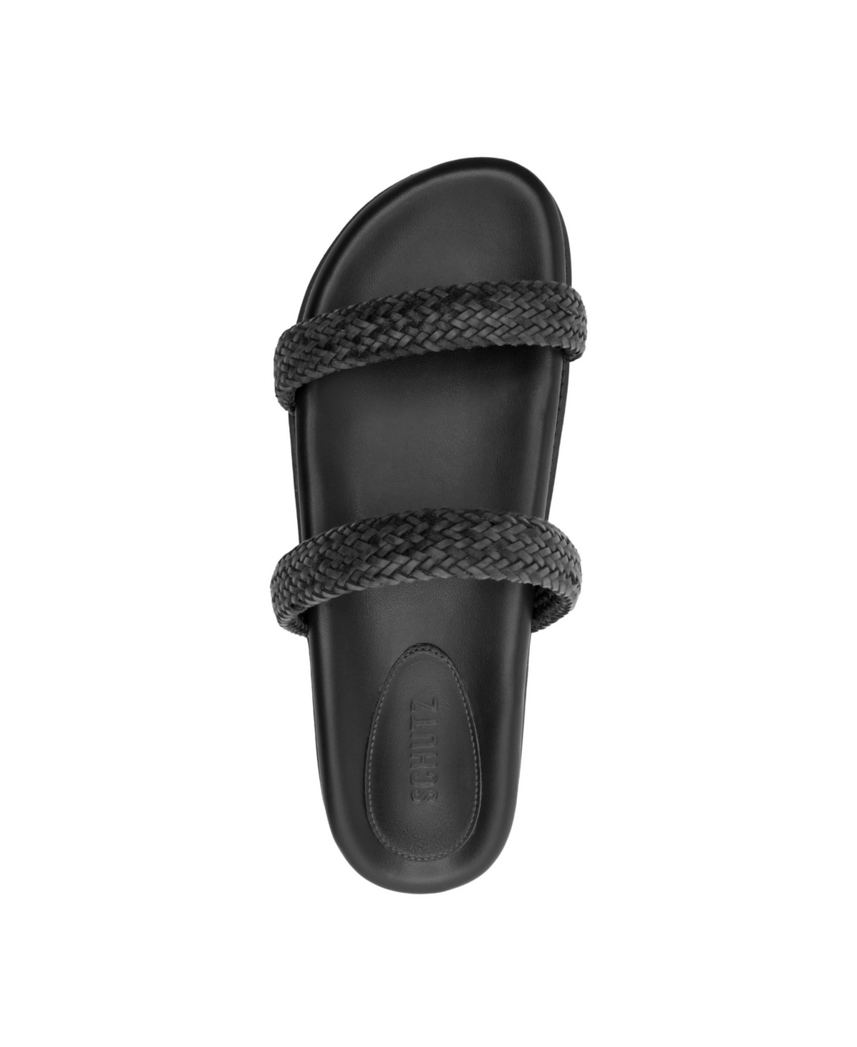 Schutz Ruby Sporty Slide Sandal In Black