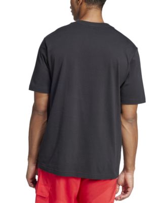 Men's Essentials Regular-Fit Linear Logo Graphic T-Shirt