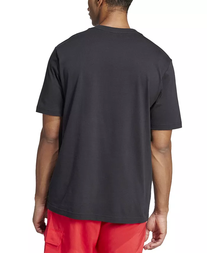 Men's Essentials Linear Logo Graphic Regular-Fit T-Shirt - thumbnail 2