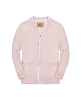 Hope Henry Boys Organic Long Sleeve Tipped Cardigan Sweater Kids - Pale pink 21$