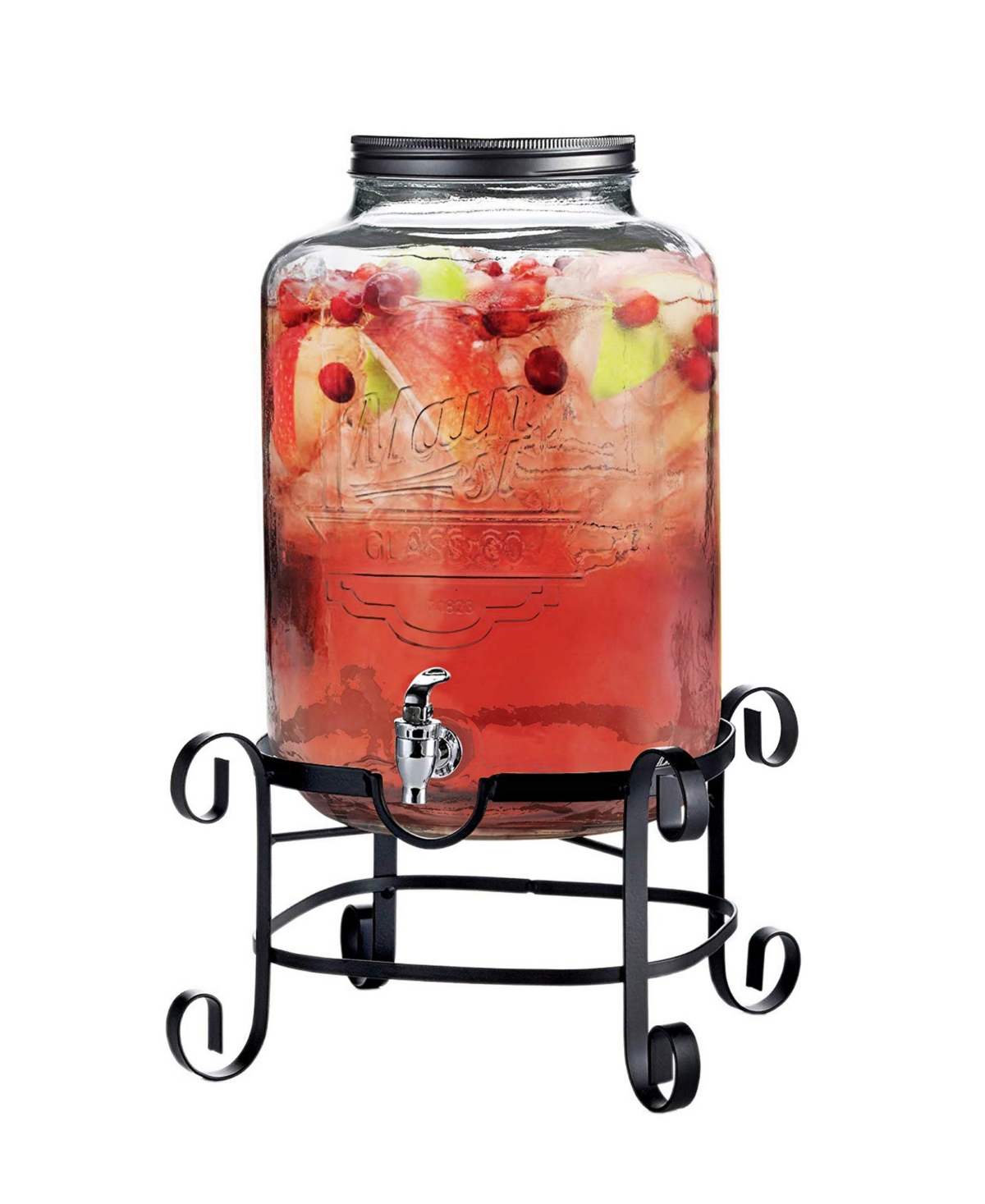 Style Setter Main St. Beverage Dispenser With Rack, 3 Gallons In No Color