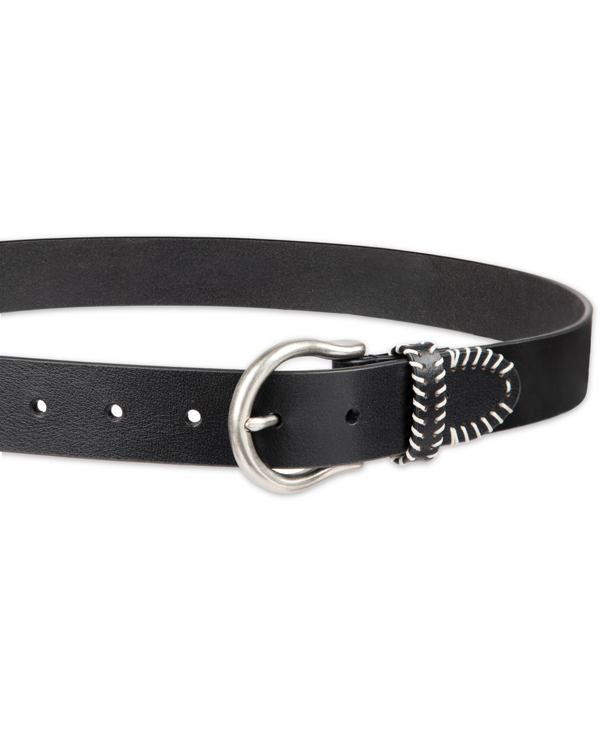 Shop Levi's Women's Western Genuine Leather Contrast Stitch Belt
