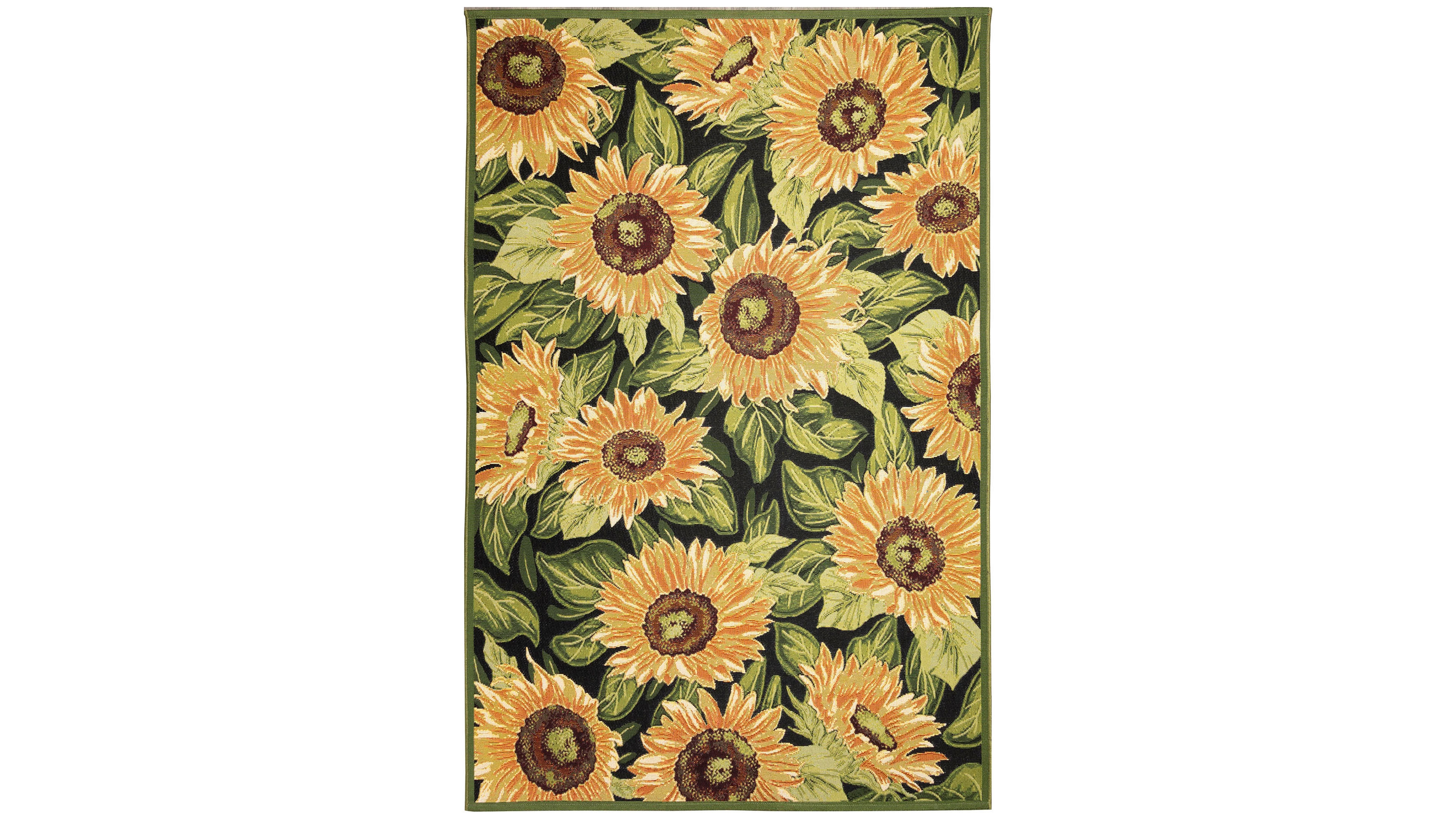 Liora Manne' Marina Sunflowers 4'10"x7'6" Area Rug