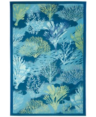 Liora Manne' - Marina Coral Garden 4'10"x7'6" Area Rug