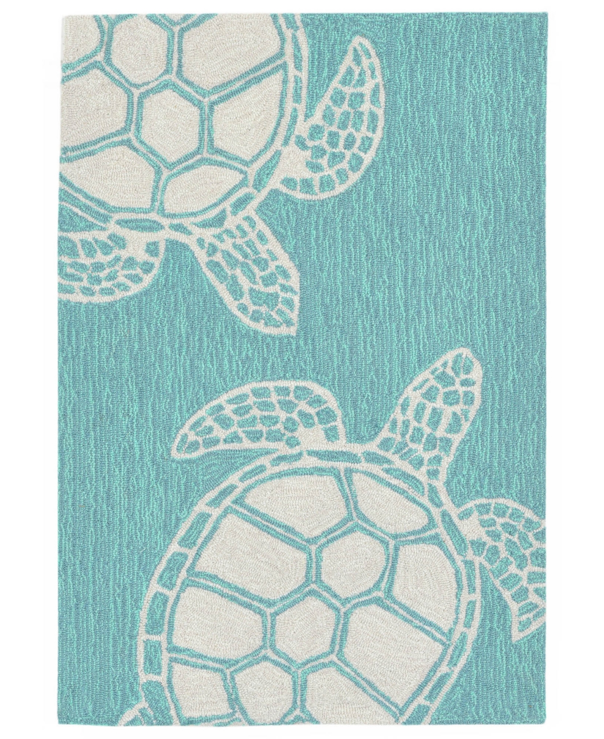 Liora Manne Capri Turtle Area Rug, 1'8 X 2'6 In Aqua