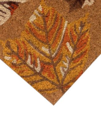 Liora Manne Natura Falling Leaves Rug Collection In Tan