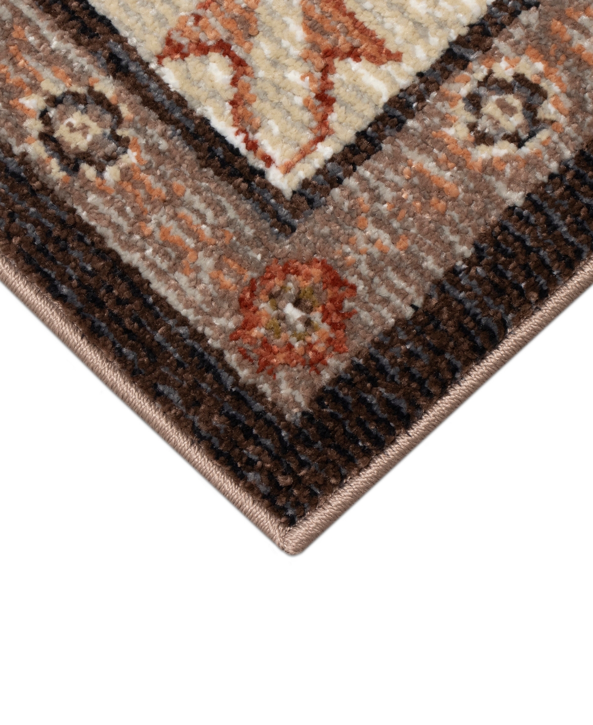 Liora Manne Ariana Floral Medallion 3'3"x4'11" Area Rug In Earth