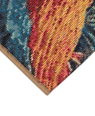 Esencia Three Roosters 1'11"x4'11" Runner Area Rug