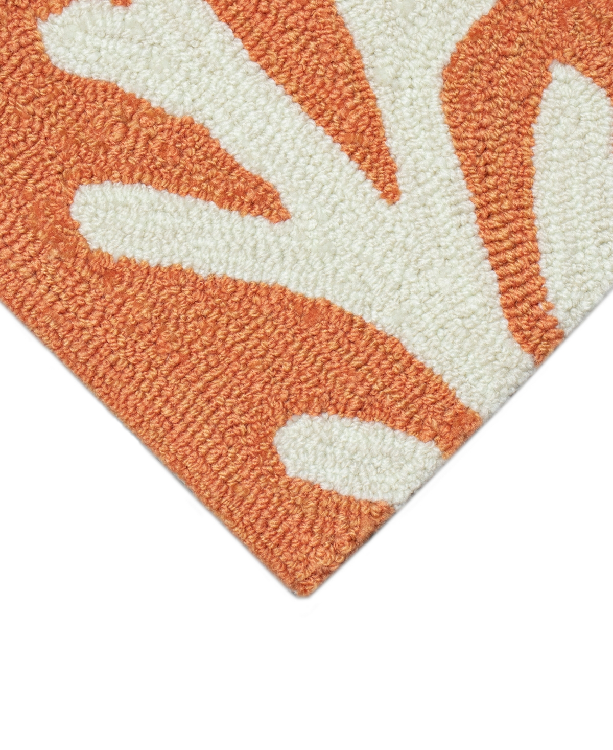 Liora Manne Capri Coral Border 1'8"x2'6" Area Rug In Coral