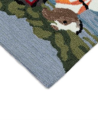 Frontporch Rafting Dogs 2'x3' Area Rug