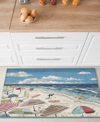 Liora Manne Esencia Dog Beach Rug Collection In Ocean