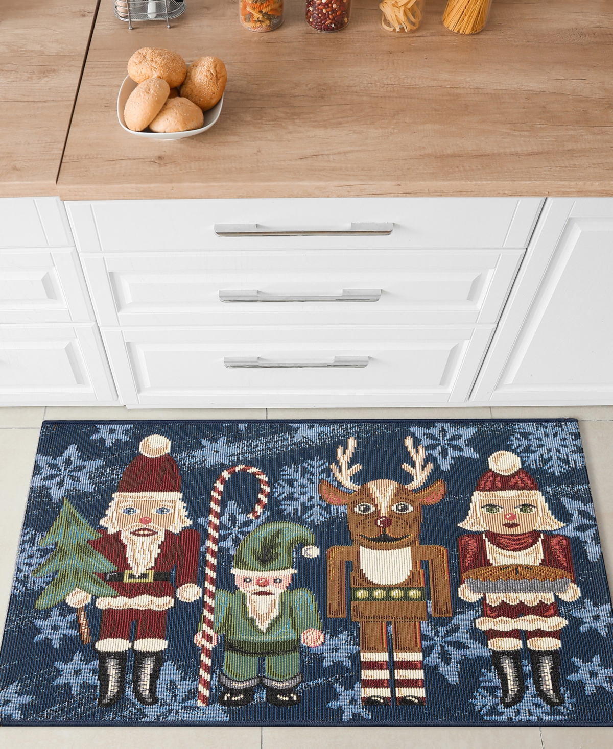 Liora Manne Esencia Nutcracker Sweet 2'5"x3'11" Area Rug In Navy