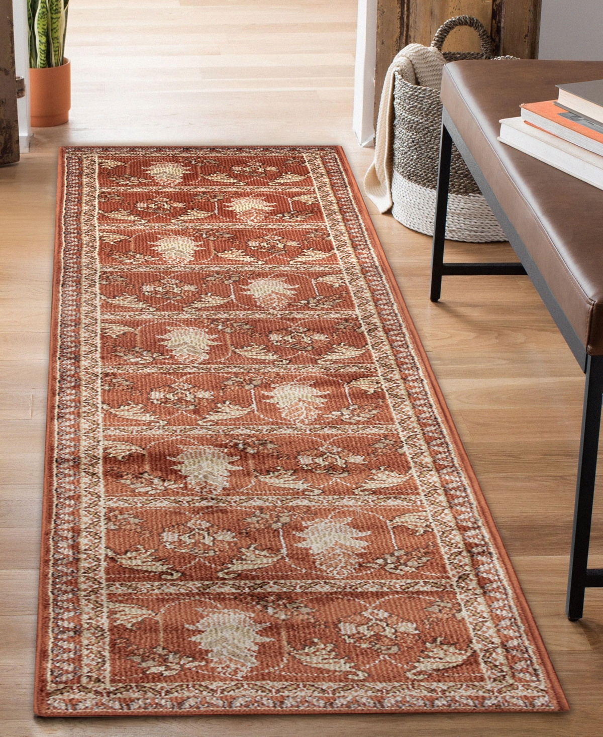 Liora Manne Ariana Sarai 1'11"x7'6" Runner Area Rug In Red