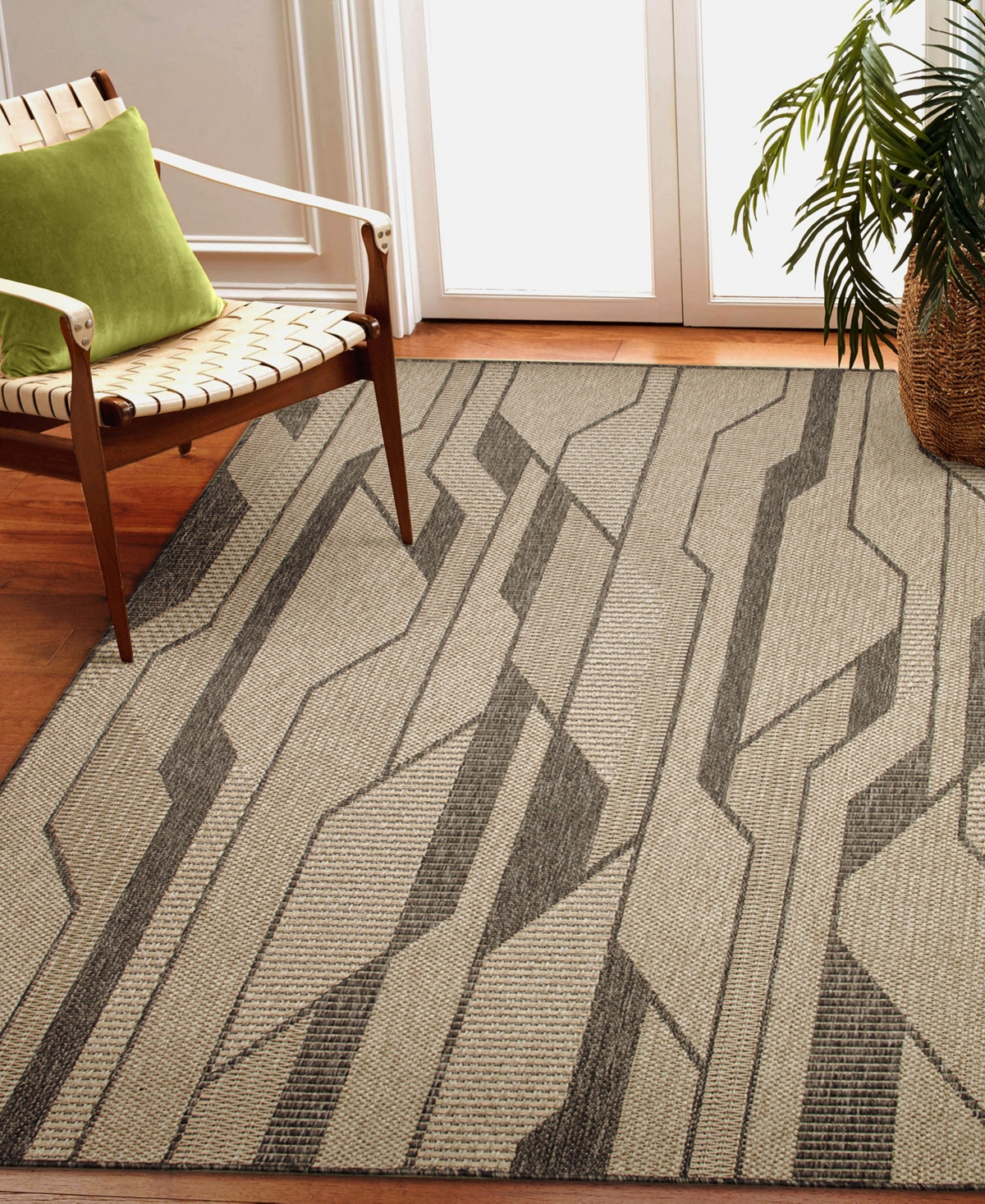 Liora Manne Monaco Vienna 5'3"x7'3" Area Rug In Taupe