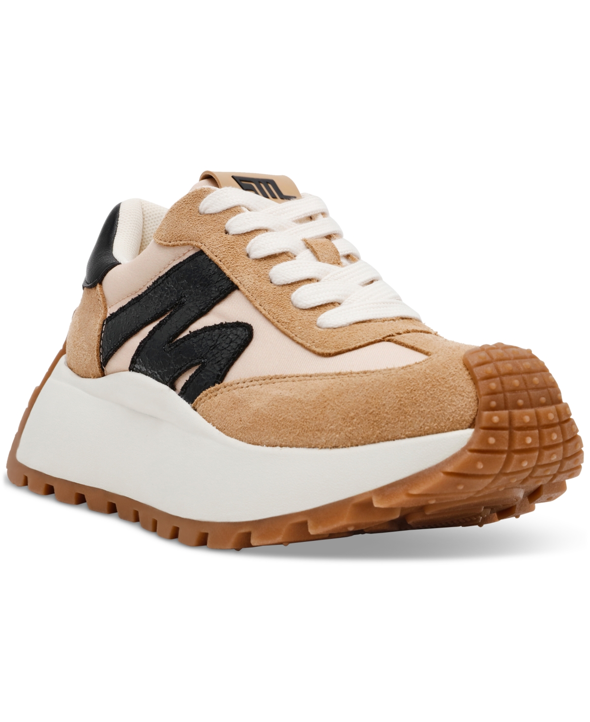 Steve Madden Women's Supercampo Chunky Lace-up Sneakers In Tan Multi