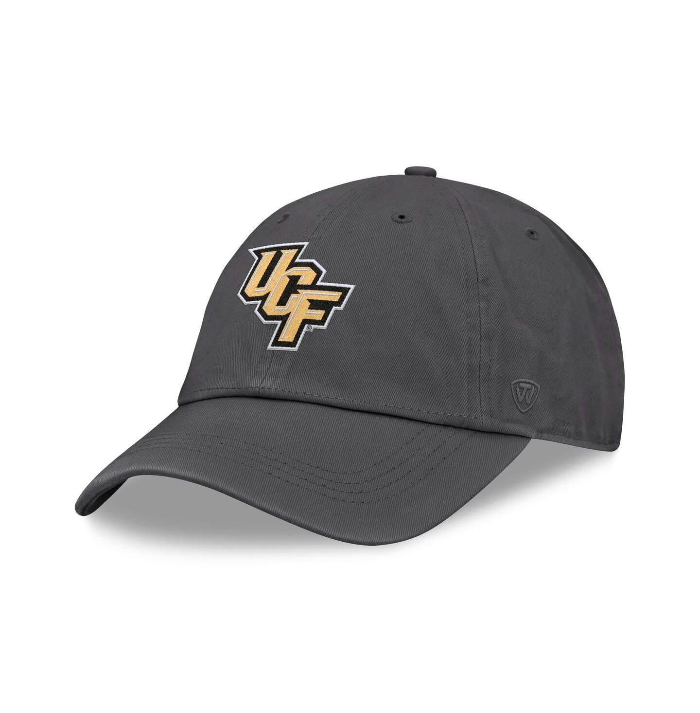 Мужская кепка Top of the World Heather Charcoal UCF Knights Team Logo Washed Adjustable Hat — фото 1