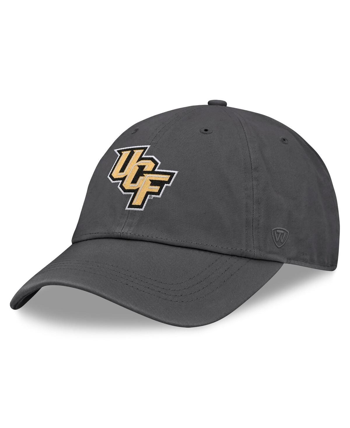 Top Of The World Men's Heather Charcoal Ucf Knights Team Logo Washed Adjustable Hat In Heather Charcoal