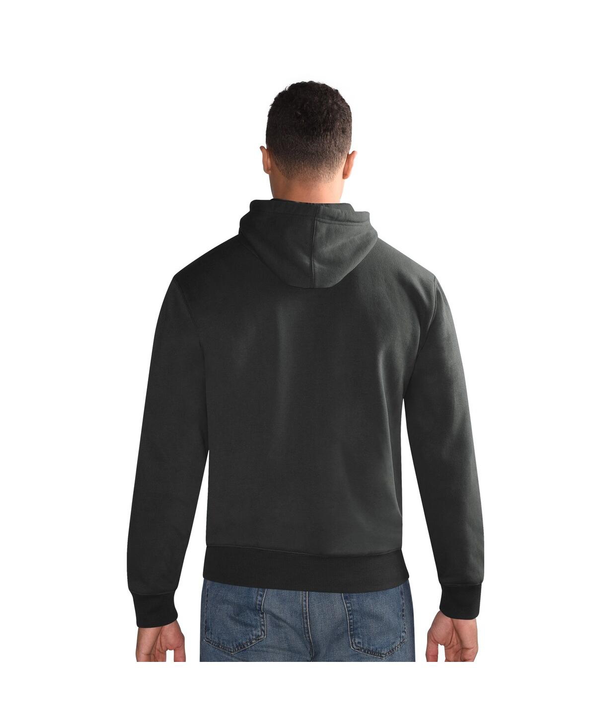 Starter Men's Charcoal Kansas City Chiefs Vintage Pullover Hoodie In Charcoal