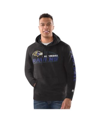 Starter - Men's Black Baltimore Ravens Pullover Hoodie