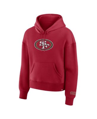 Women's Scarlet San Francisco 49ers Legacy Fleece Pullover Hoodie