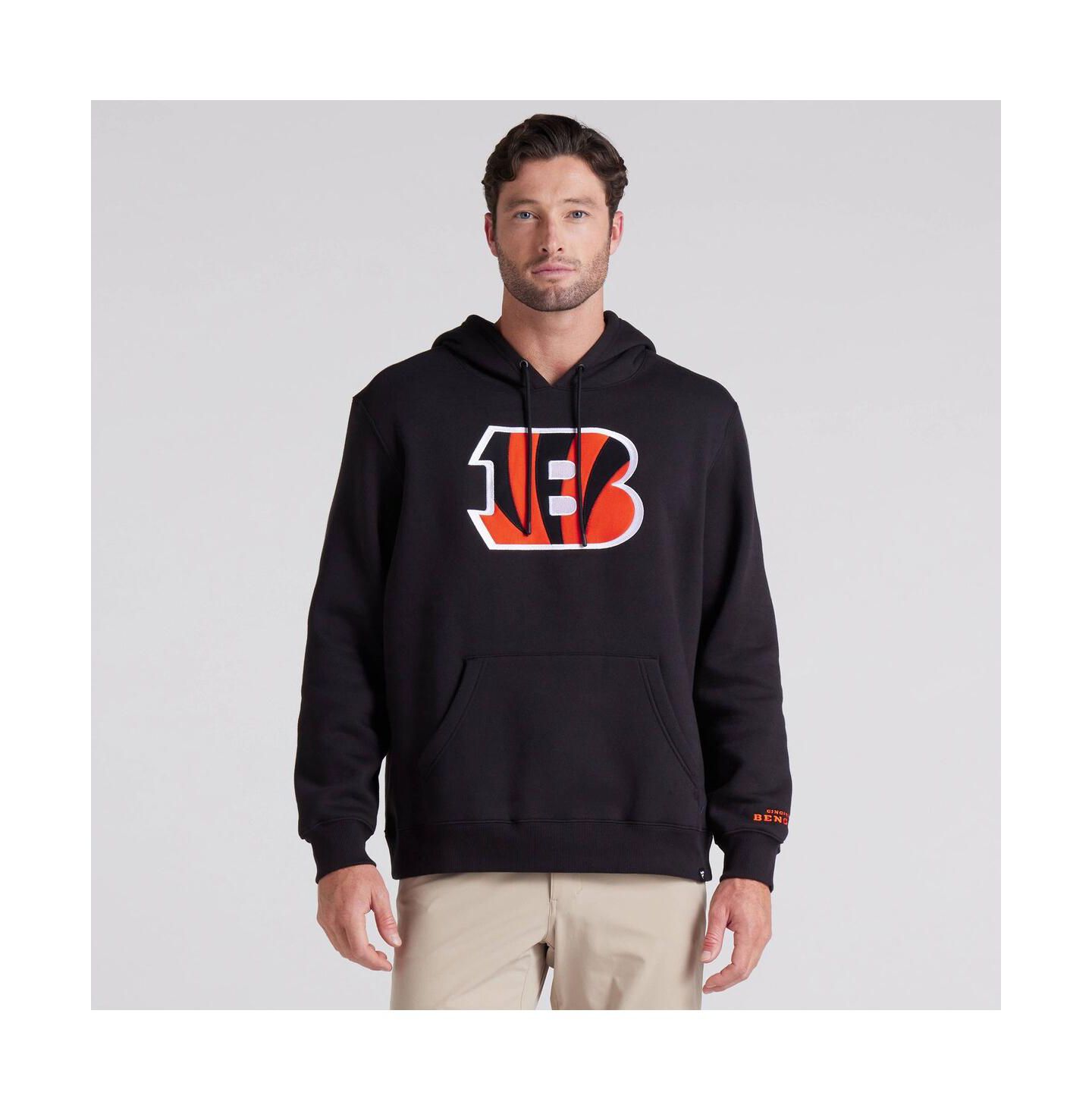 Мужское худи Fanatics Black Cincinnati Bengals Legacy Fleece Pullover — фото 4