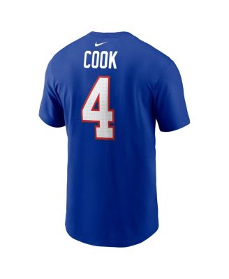 Men's James Cook Royal Buffalo Bills Name Number T-Shirt