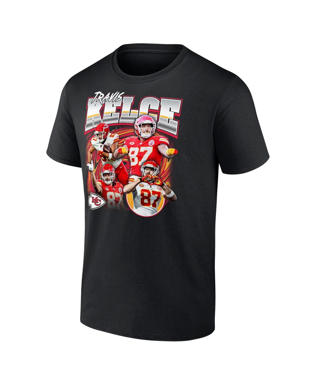 Fanatics Men's Travis Kelce Black Kansas City Chiefs Notorious Player Graphic T-shirt In Black
