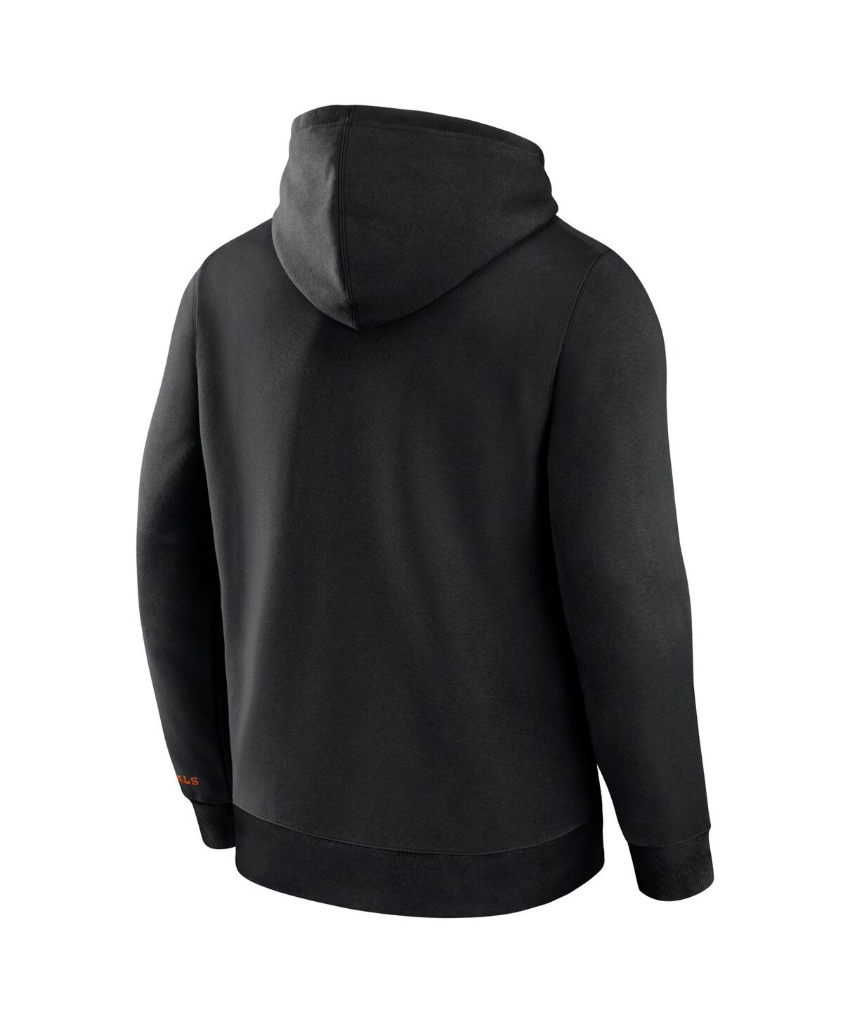 FANATICS MEN'S BLACK CINCINNATI BENGALS LEGACY FLEECE PULLOVER HOODIE