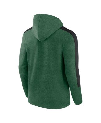 Men's Heather Green New York Jets Gains Full-Zip Hoodie