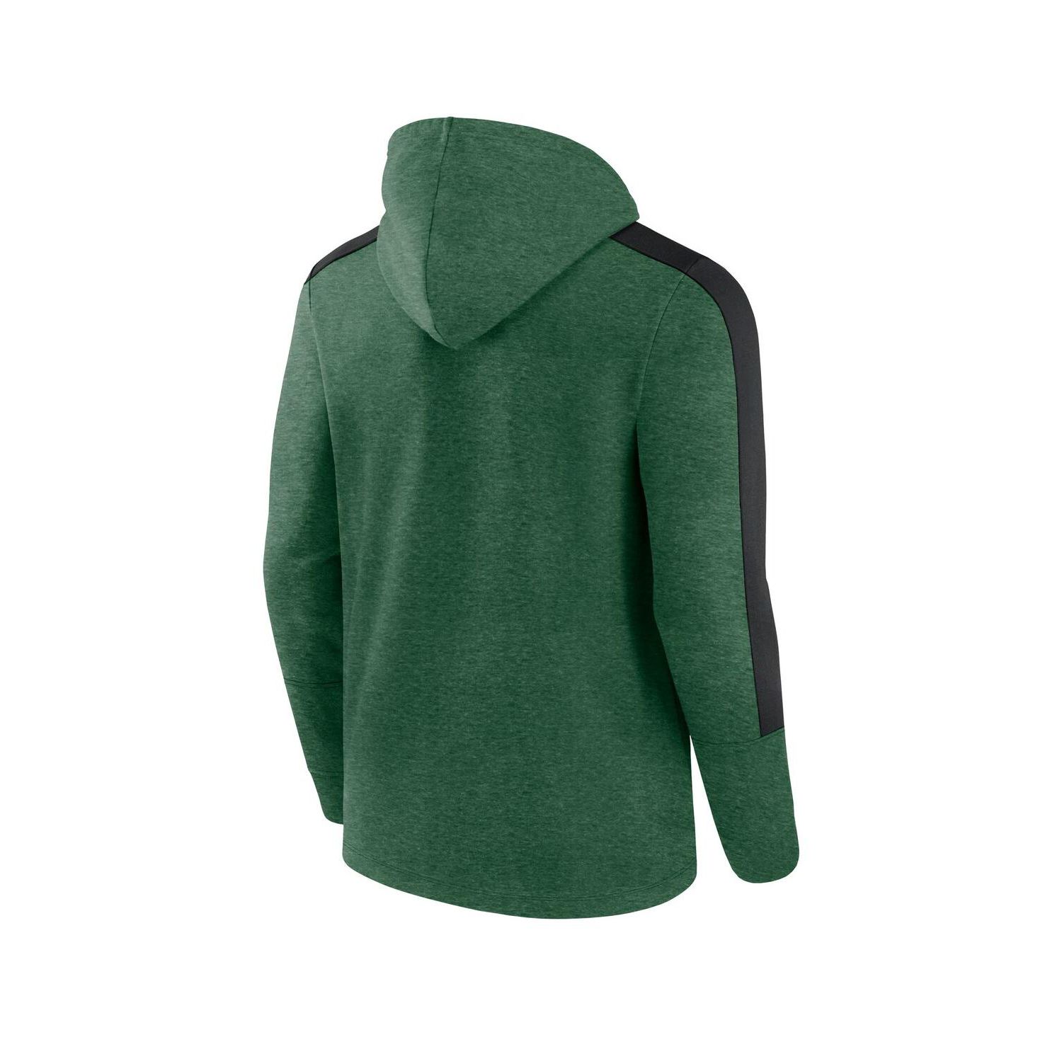 Men's Heather Green New York Jets Gains Full-Zip Hoodie