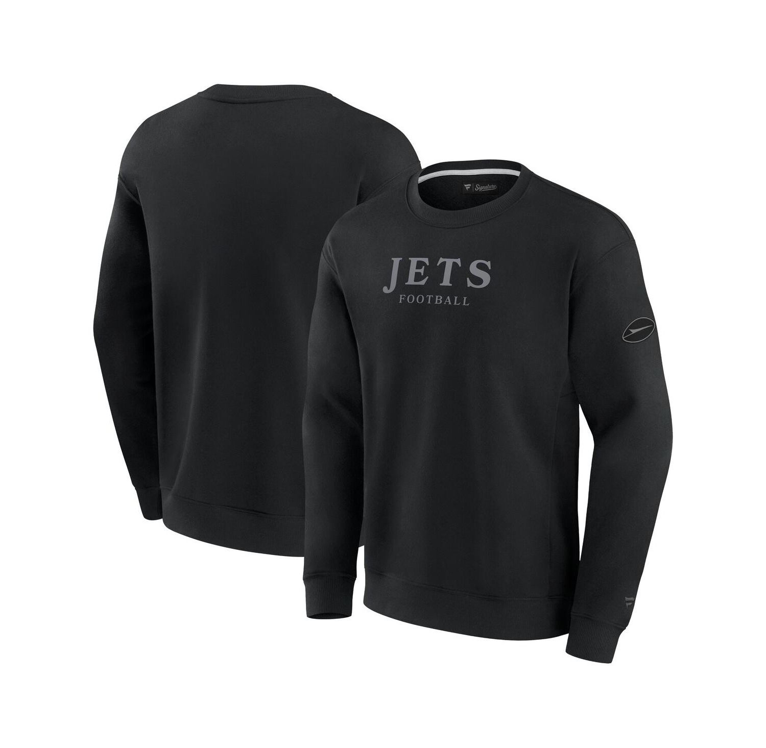 Men's and Women's Black New York Jets Elements Unlimited Fleece Pullover Sweatshirt
